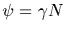 $\psi=\gamma N$