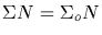 $\Sigma N=\Sigma_o N$