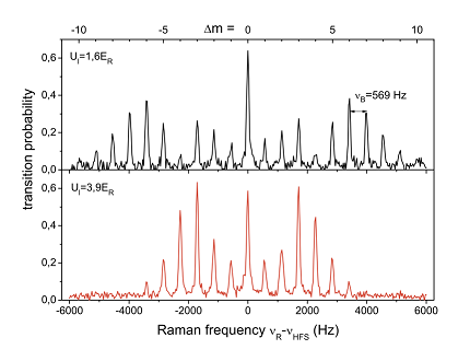 Raman spectroscopy of Wannier-Stark states